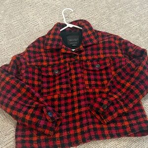 Sanctuary Red and Black Checkered Blazer